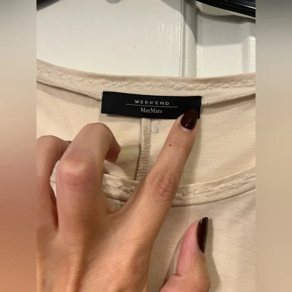 Weekend by Max Mara Elegant Cream Women's Top Large - Picture 4 of 11